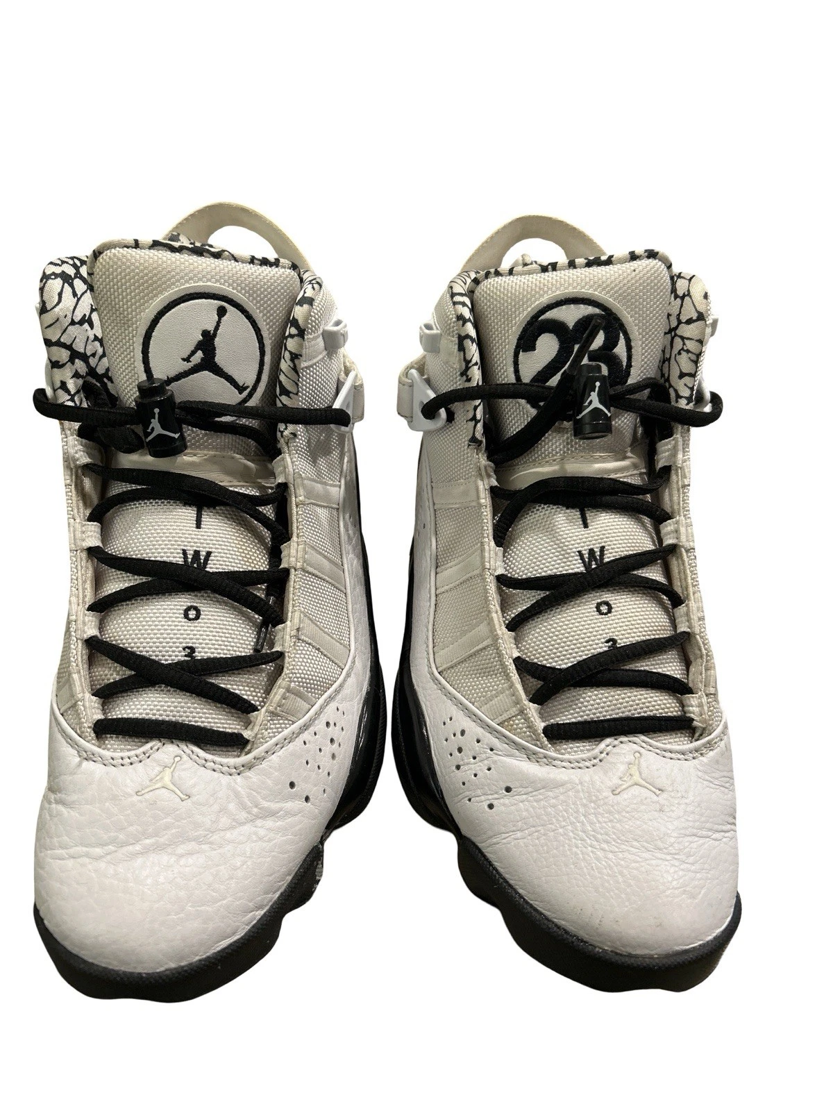 Scarpe vintage Nike Air Jordan 323419 101 bianco nero taglia 8y Michael Jordan 2009