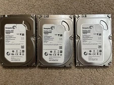 Seagate 1TB Desktop HDD, 3 Available.