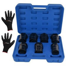 Wheel Bearing Locknut Socket Set 12 Inch Drive 7piece And Metric 6-point Socket Wheel Bearing Locknut Socket Set 12 Inch Drive 7piece And Metric 6-point Socket