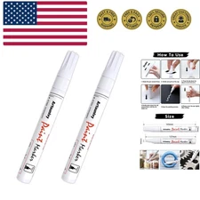 White Paint Pens marking pens Permanent Markers - 2 Pack Oil Based Waterproof...