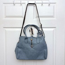 Mellow World Jasmine Blue Grey Satchel Purse Handbag