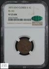 1873 Doubled LIBERTY DDO FS-101 Indian Head Cent 1C NGC VF 25 BN CAC
