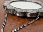 Vintage Big John 900 Silver Tone Hanging Turkish Wedding Mirror Design Floral — photo 9
