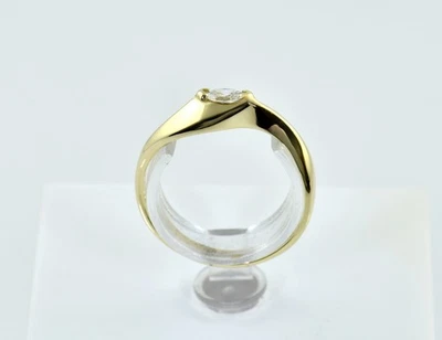 Diamant Solitär Ring 585/000 Gelbgold 14 K Diamant 0,20 ct - Bild 1 von 4