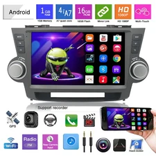 32G For Toyota Highlander 2009-2014 Car Stereo Radio Android 12 GPS Navi RDS BT