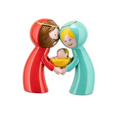  AGJ01S2 Happy Eternity Baby - Design Nativity Scene Figurines, Hand Decorated 