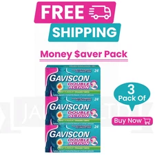 GAV-I$CON Double Action Tablet$ (24CT)-PACK OF 3