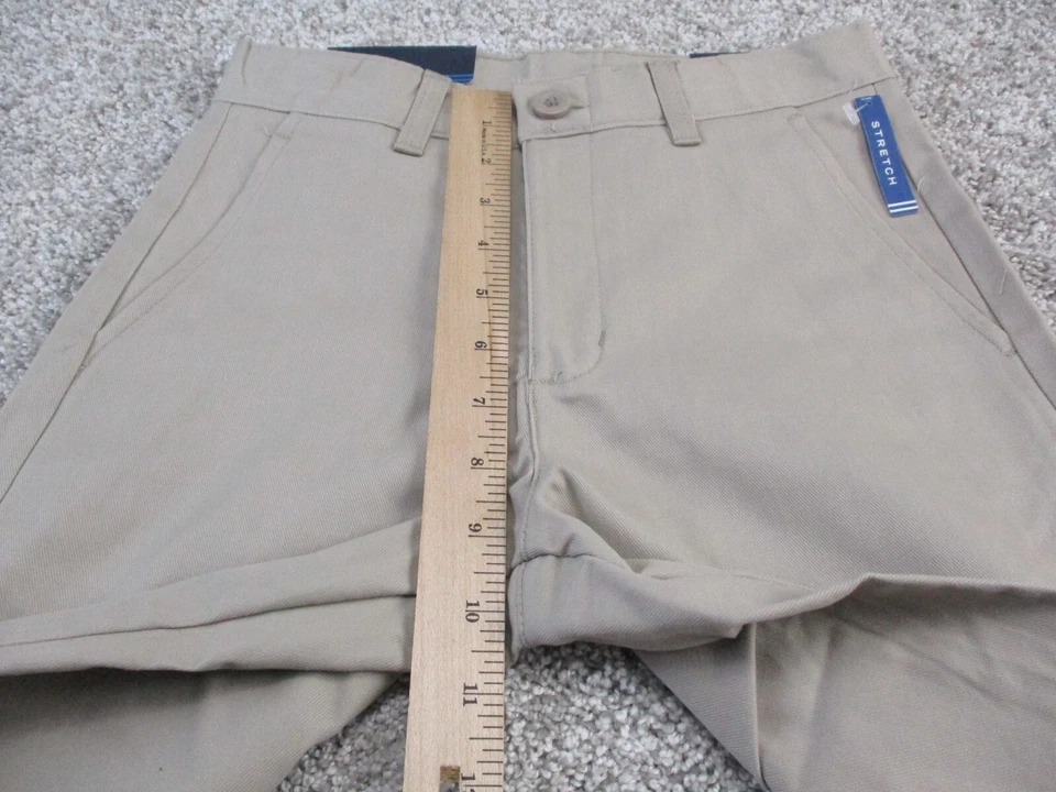 Pantalones Cortos Nautica Caqui Cintura Ajustable con Elástico Uniforme Escolar 14 Delgados Nuevos con Etiquetas Foto 3 de 4