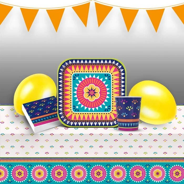 UNIQUE Mexican Fiesta Theme Party Decorations Balloons Banner Tableware Supplies Pinata