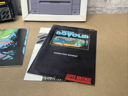 Captain Novolin SNES Authentic Complete CIB W All Inserts Amazing Condition - Picture 2 of 24