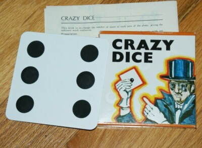 Crazy Dice (Tricks, Co. Ltd. Japan) --circa 1980, in rare English package   TMGS