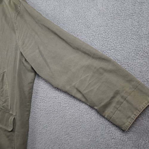 EDDIE BAUER Jacket Mens 2XL TALL Barn Coat Hunting Chore Canvas Corduroy Collar - Picture 6 of 14
