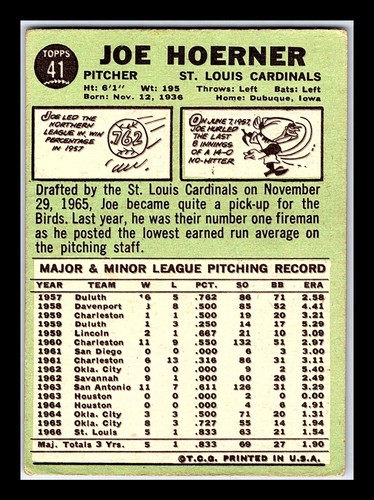 1967 Topps 1st-2nd Series #1-196 - You Pick - Volume Discounts - aaalvins - Picture 55 of 213