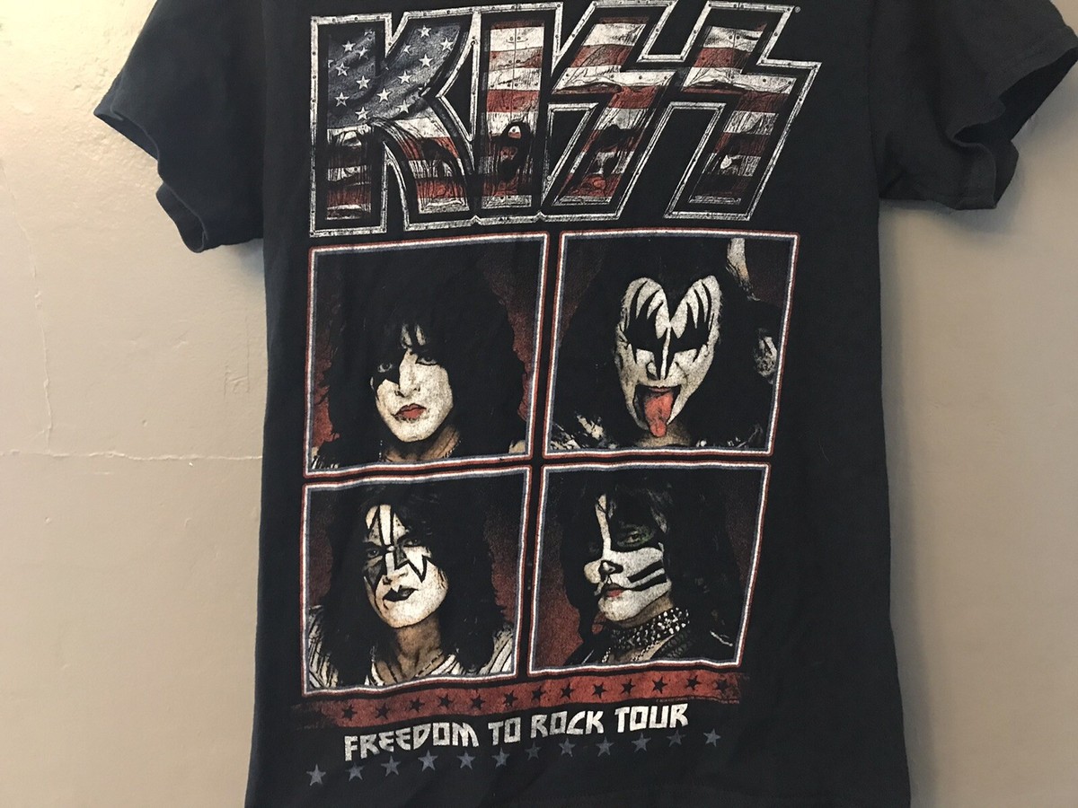 Kiss Freedom to Rock Tour 2016 T-shirt Tee Size Small Band Retro 