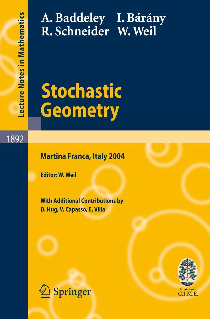 Thumbnail - Stochastic Geometry | Adrian Baddeley (u. A.) | Taschenbuch | Lecture