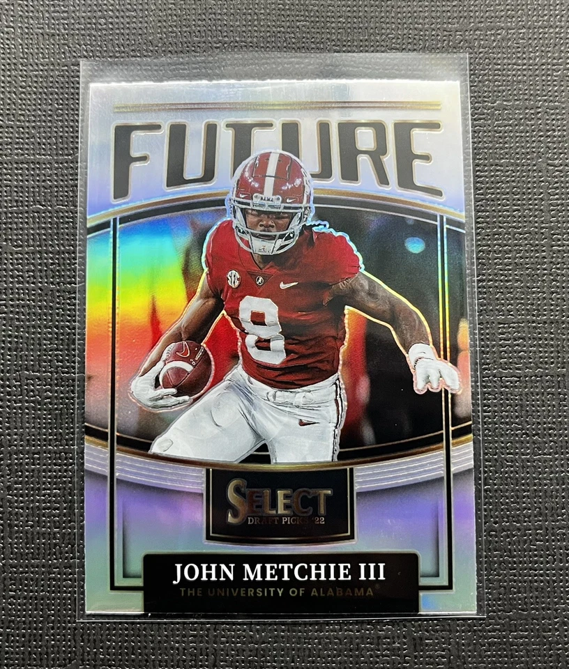 2022 Panini Select Draft Picks John Metchie III Rookie Silver Prizm Future #F-JM - Image 2 of 3