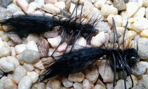 Murray's Roadkill Nymph - Black - Sz 6&8 - 2 pack - Fly Fishing Streamer - Picture 2 of 2