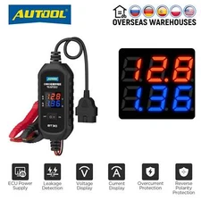 AUTOOL BT30 OBDII Car Power Supply Cable Memory Saver Connector Battery