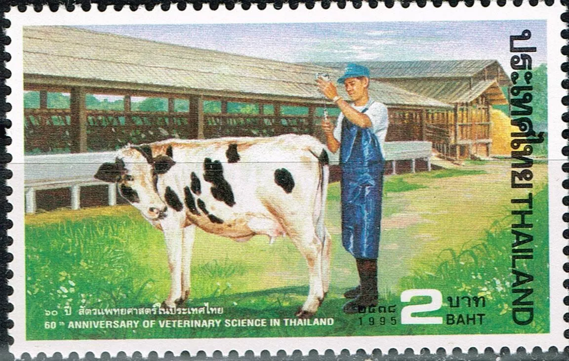 Thailand Farm Animals Cow 1969 stamp MNH B-1 | eBay