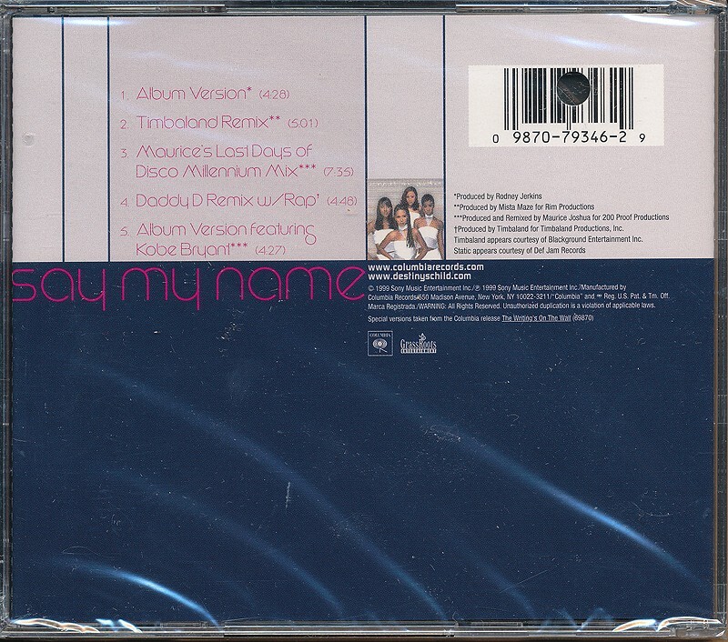 洋楽 Rare Blend 1999 R&B POP Mega Rare Say My Name' by Destiny's Child came out 27 years ago in 1999