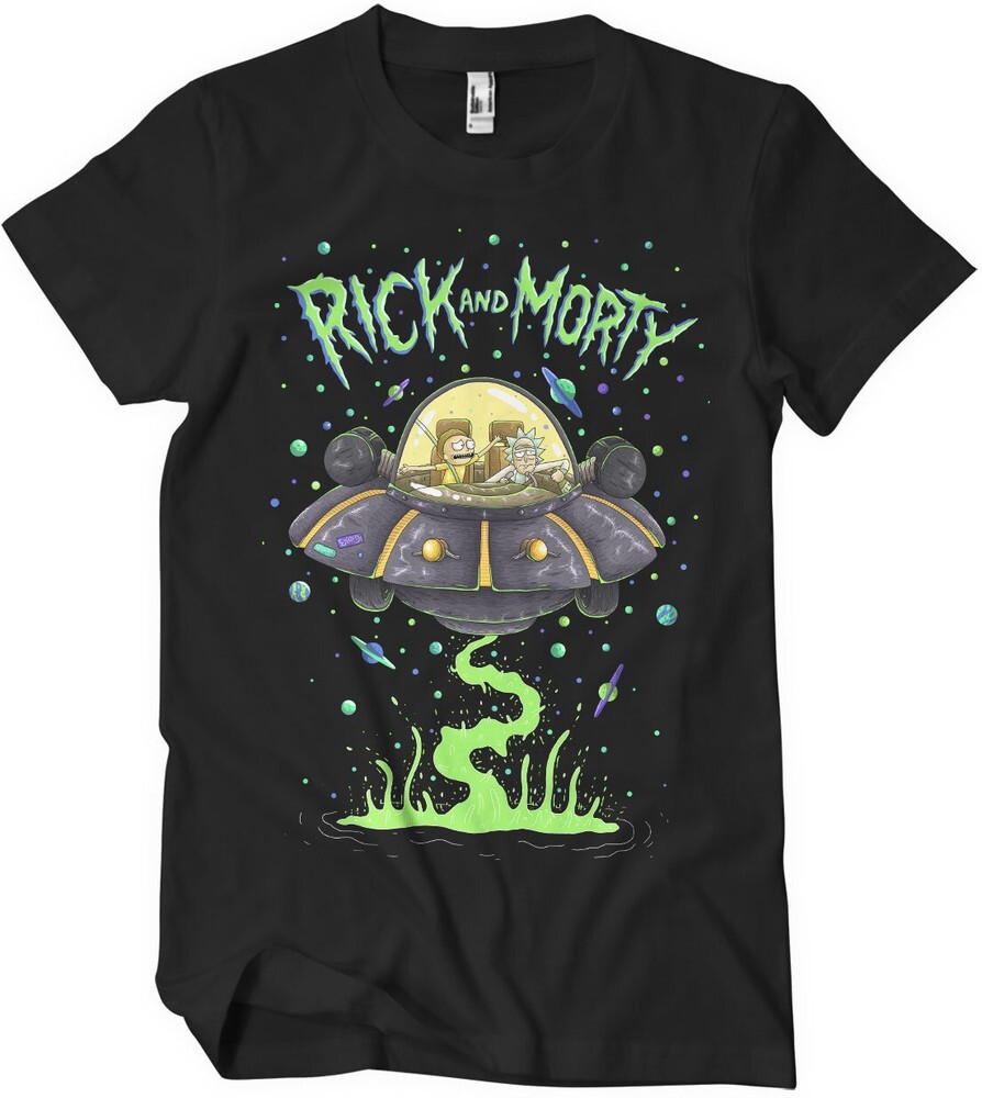 ALTRA Maglietta Rick And Morty Spaceship nera