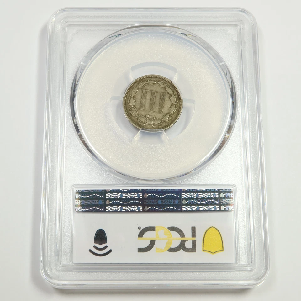 1879 PCGS XF40 - Three Cent Nickel - 3c US Coin #50113A - Image 2 of 2