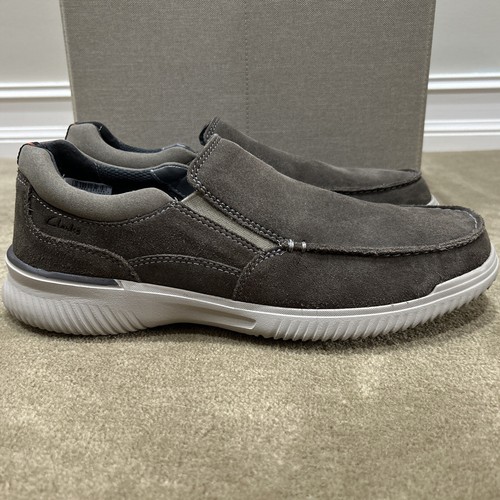 Clarks Men's "Donaway Free" Gray Suede Loafer Size 13 M - Picture 2 of 11