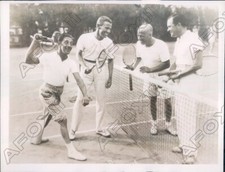 1935 Larry Schwab George Price Tennis Joe Maguire Bruce Barnes Press Photo