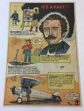 1968 cartoon page ~ Dentist WILLIAM T.G. MORTON, Samuel Morse, Charles Lindbergh