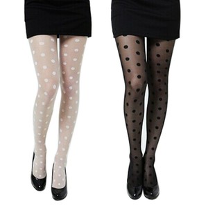 white patterned stockings