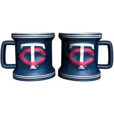 Boelter Brands MLB Minnesota Twins Sculpted Mini Mug (2-Pack)
