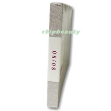 50 Pcs Nail Files Square Zebra Double Sided Professional Grit 80/80