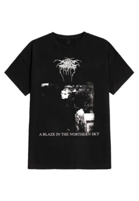 Darkthrone - A Blaze In The Northern Sky Cotton Black All Size T Shirt AG458
