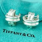 Signature X Pierced Earrings Ly15fe Authentic Tiffany & Co. Silver 925