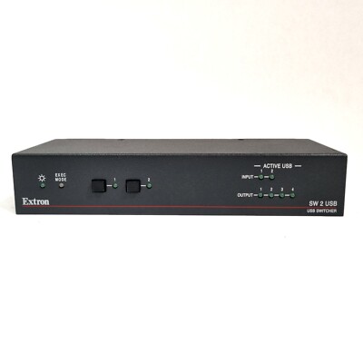 Extron SW2 USB Zwei Eingang USB 2.0 Schalter Mit RS-232 Pass Durch + Netzteil