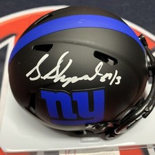 Sterling Shepard Signed New York Giants Eclipse Mini Helmet JSA COA Autographed