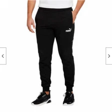 Puma Men's FLEECE LINED Jogger Sweatpants Active Pant COLOR BLACK SIZE M
