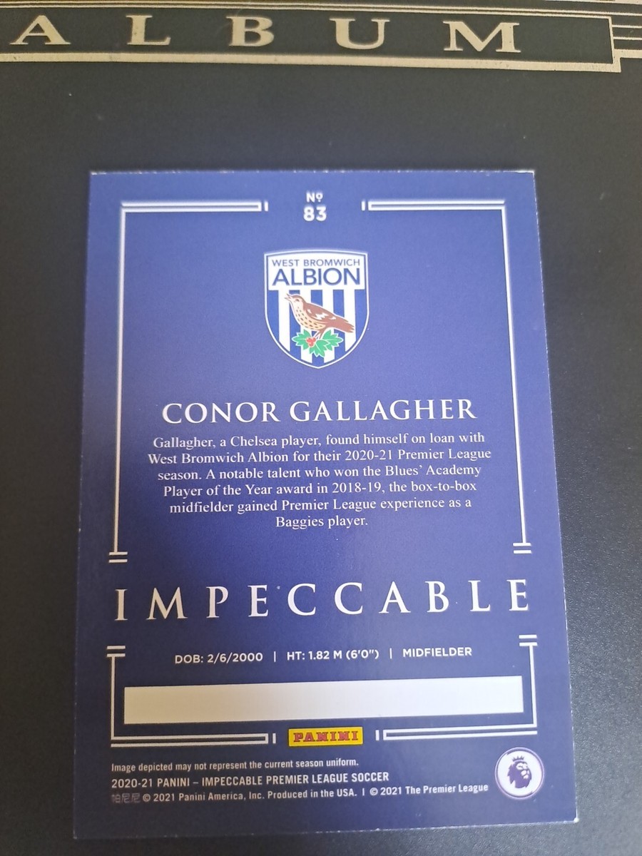 Conor Gallagher Rookie Card /75 Panini Impeccable Soccer RC 2020