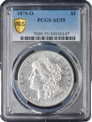1896-O Morgan Silver Dollar $1 CACG AU 55 New Orleans Mint AU55