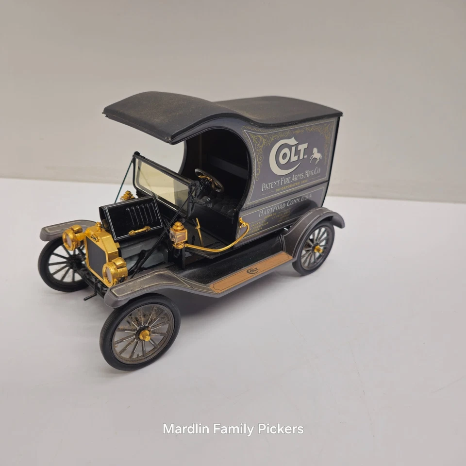 Ford Model T Colt Firearms Diecast Delivery Truck For Parts Repair Hartford Vtg - Image 2 of 4