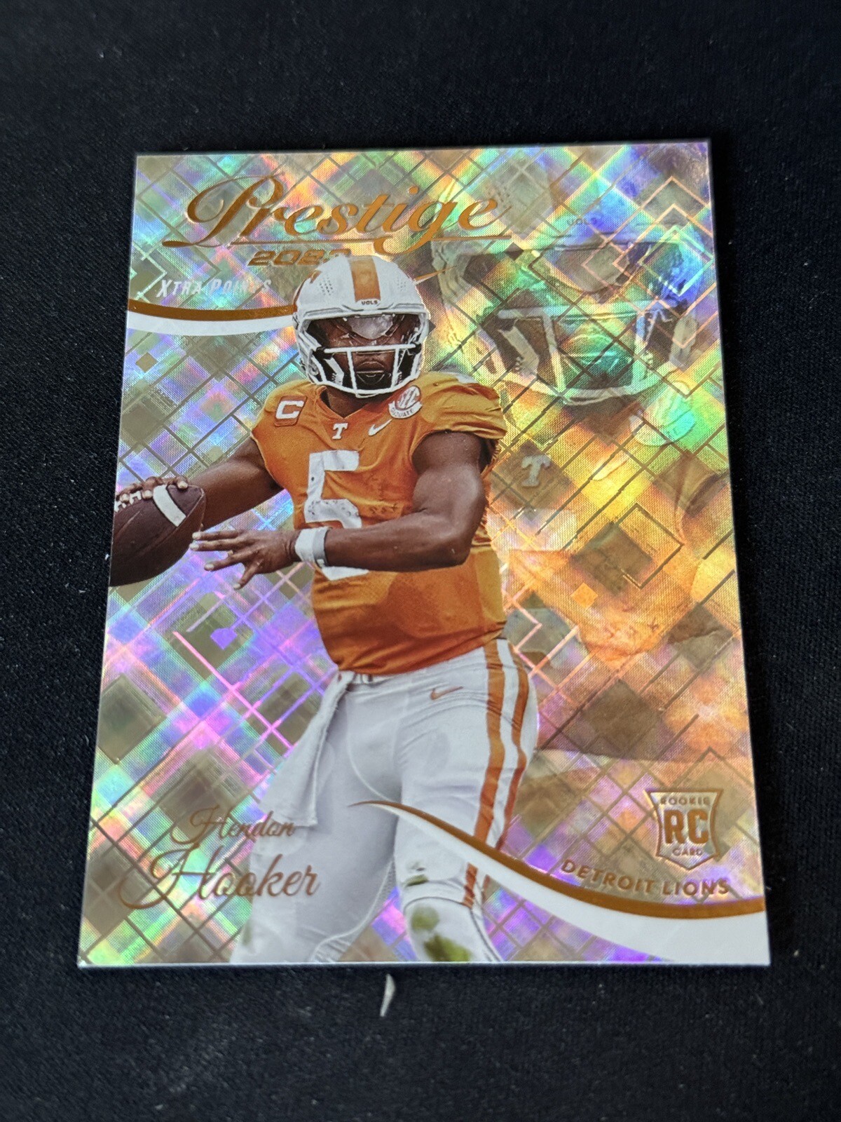 2023 Panini Prestige Hendon Hooker SP Rookie Lions #392 Xtra Points Diamonds