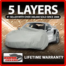 5 Layer Car Cover - Soft Breathable Dust Proof Sun Uv Water Indoor Outdoor 5539
