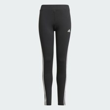 ADIDAS GIRLS LEGGINGS PANTS JUNIOR STRIPES JOGGERS JOGGING BOTTOMS GYM AGE 4-15