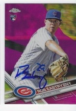 Rob Zastryzny Autographed 2017 Topps Chrome Refractor Signed Rookie Card 89 Cubs