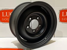 18" x 8" LUCARI satin black Classic steel wheel Fits Land Rover Defender 90 110
