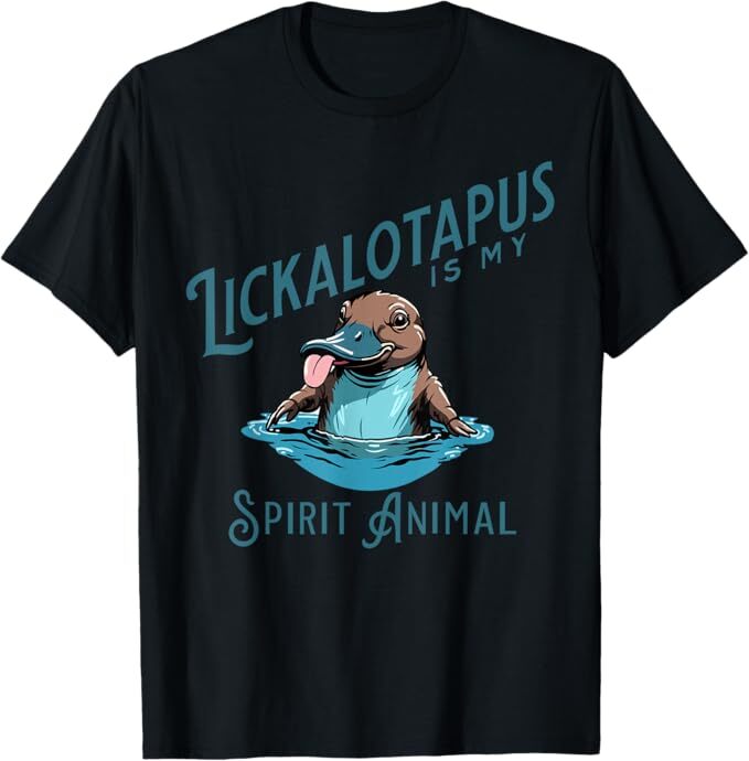 Vintage Funny Lickalottapus Is My Spirit Animal Lovers Meme T-Shirt