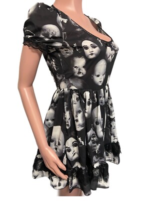 Dollskill Widow Baby Doll Micro Mini Dress Nwts Wayward