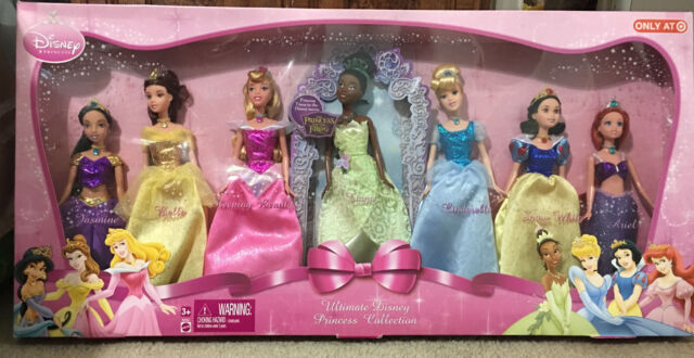 Origineel praktijk dun Mattel Disney Ultimate Princess Collection 7 Dolls Target 2009 Tiana for  sale online | eBay