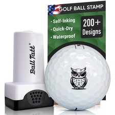 Ball Tatt - Cool Owl Golf Ball Stamp Marker Quick-Dry Self-Inking Stamper