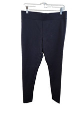 New Matty M Womens L Black Mid Rise Stretch Pull-on Ankle Leggings